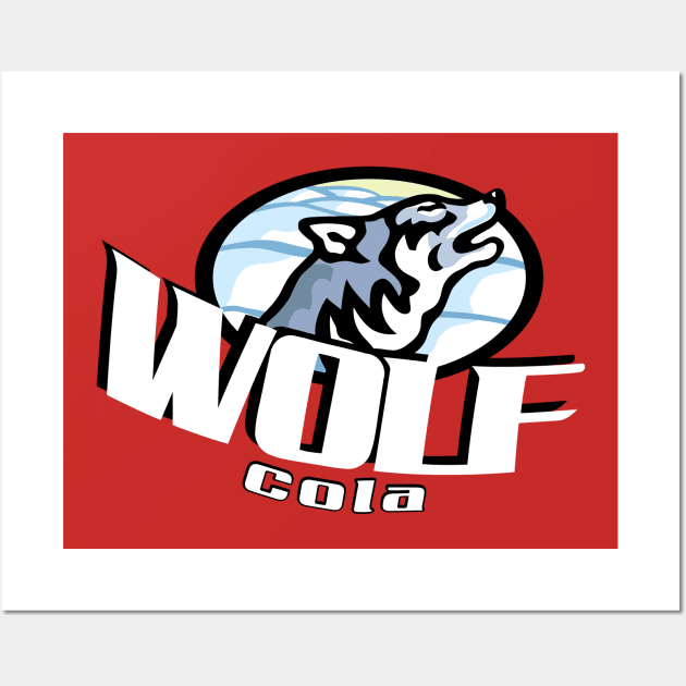 Wolf Cola Wall Art by familiaritees